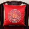 Embroidery Dragon Chinese Christmas Pillow Covers Decorative Silk Cover Cushion Pillow Luxury Sofa Chair Square Cushion Cover