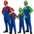 Super Mario Luigi Brothers Plumber Children Adult Cosplay Costume Party Fancy Dress Halloween Christmas Family Clothing XXL