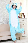 HKSNG Pink Blue Bunny Rabbit Kigurumi Winter Adult Animal Cartoon Cute Christmas Pajamas Family Onesies Cosplay Costumes Pyjamas