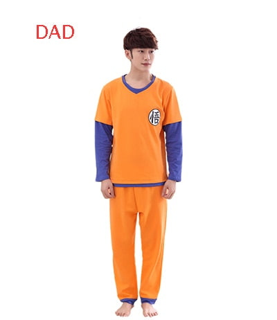 2019 Dragon Ball Family Pajamas Set Christmas Outfit Pijama Sleepwear Mom and Me Clothes Mum Daughter Sun Wukong Family Clothing